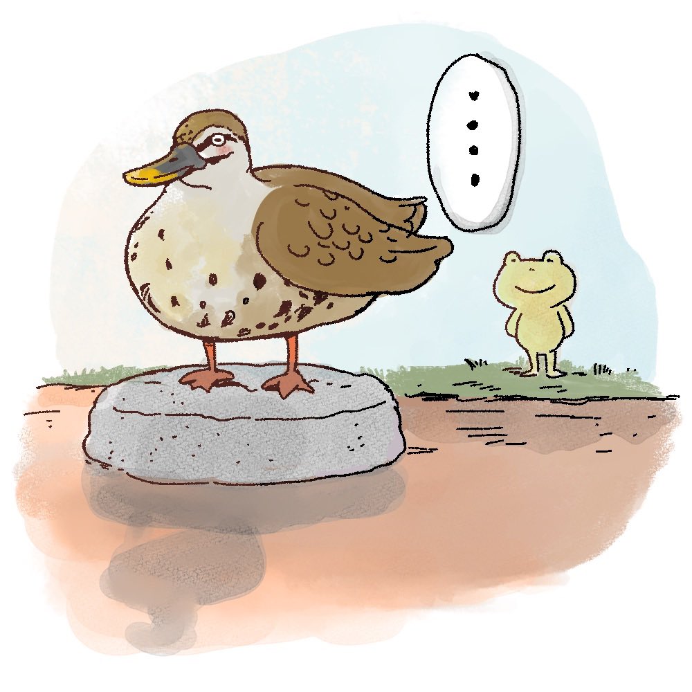 石の上で朝日を浴びるカルガモがいました。和みます😚
#野鳥観察 https://t.co/UAWn9Mw2Hs