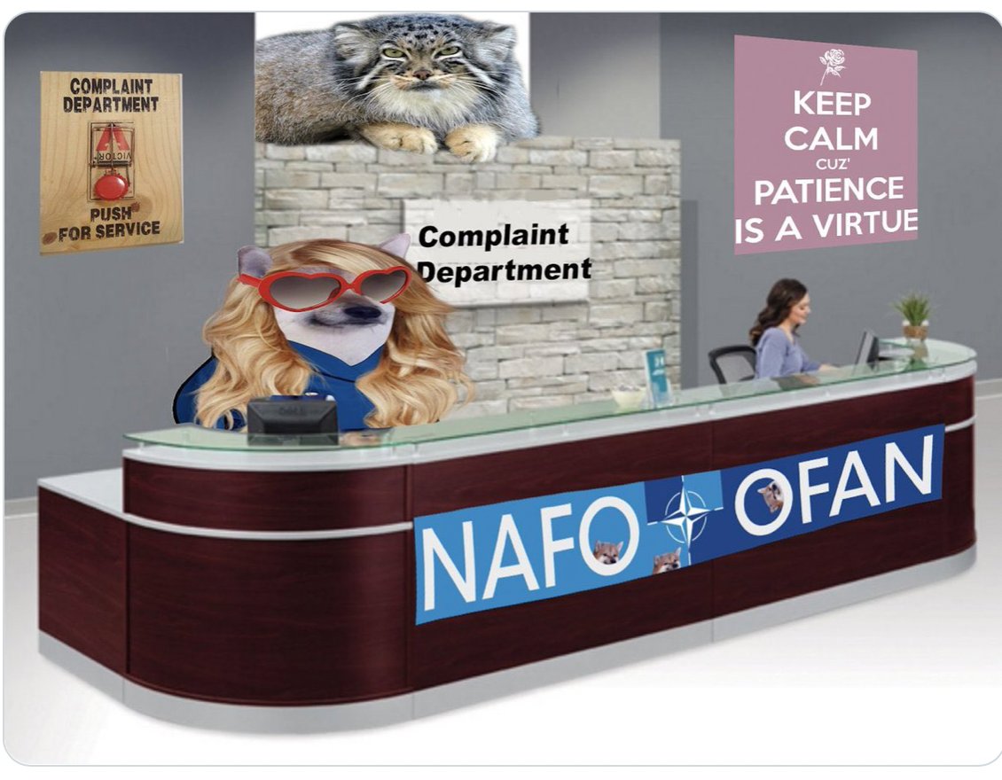 marymcnamara's tweet photo. Due to @elonmusk 's endorsement, #NAFO HQ is in overwhelm. I realize the phone lines are busy and some of you have been disconnected. We are trying our best to accommodate all requests. Thank you. https://t.co/73SfgwGM1A