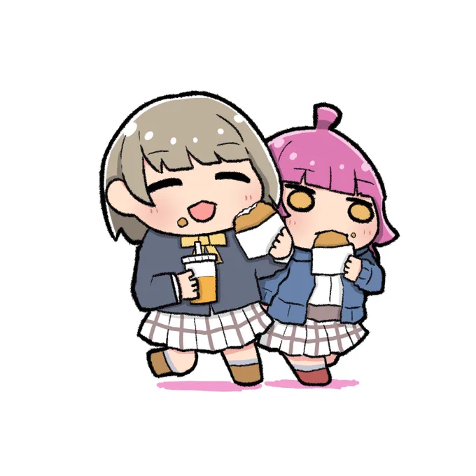 食べ歩く#lovelive#虹ヶ咲 