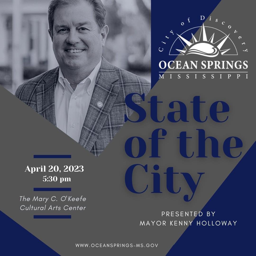Mark your calendars for the annual State of the City on April 20 at The Mary C. #oceansprings