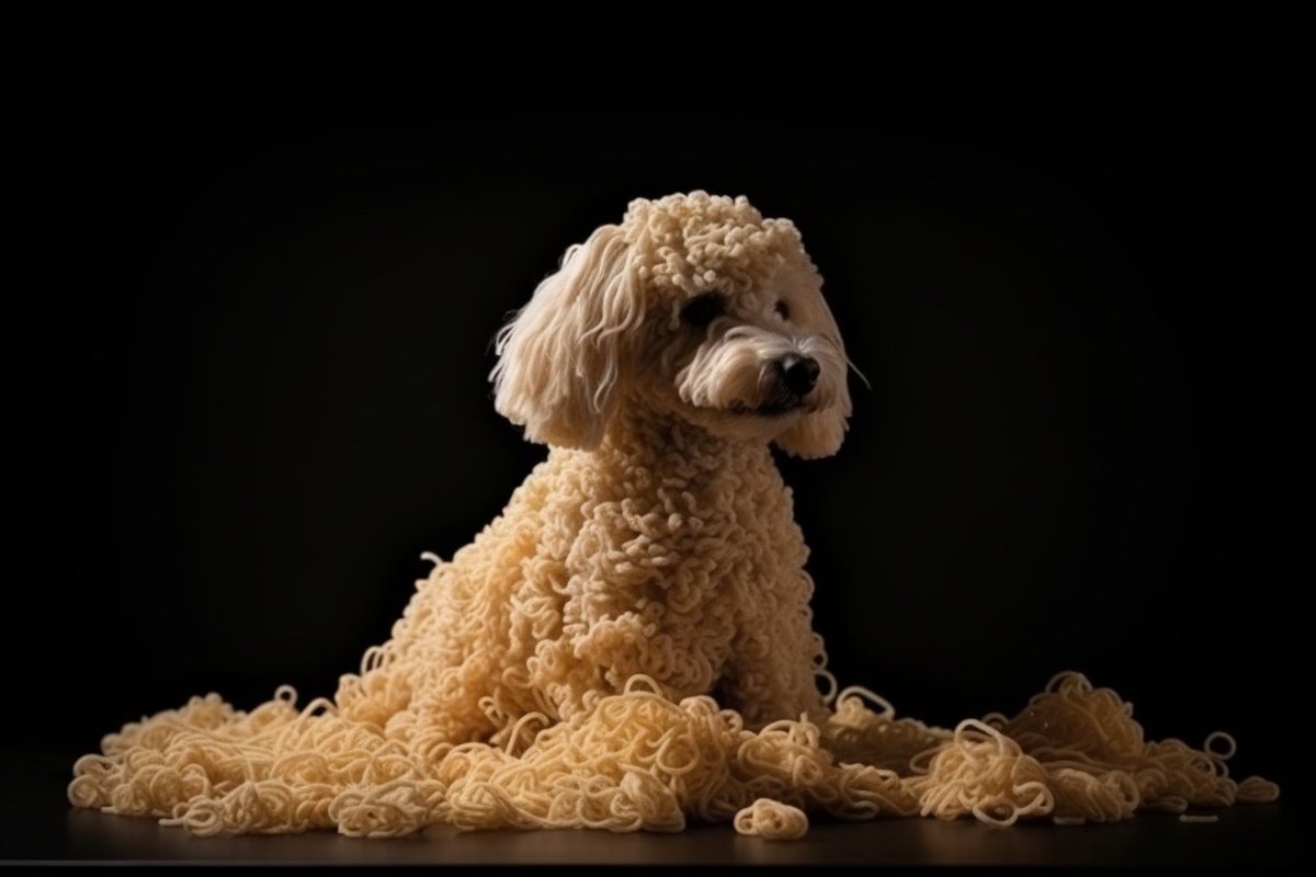 Digital And AI Art On Twitter A Poodle Made Of Noodles More Noodle