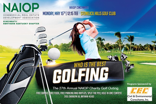 NAIOP has a limited number of foursomes and sponsorships available. Contact us today if you are interested!   naiopcincinnati@gmail.com or 513.807.9958
