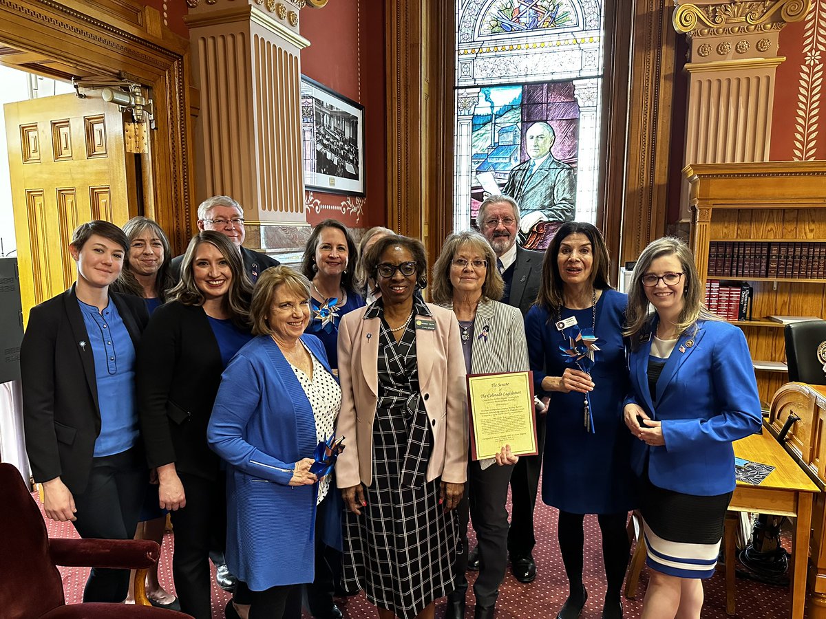 SenRhondaFields's tweet photo. Today in #COSenate we introduced April as Child Abuse Prevention Month. Let’s raise awareness around how we can build a safer Colorado for our kids. There is nothing more urgent or important than protecting our children. #coleg #copolitics https://t.co/UDzc8Ek8UK
