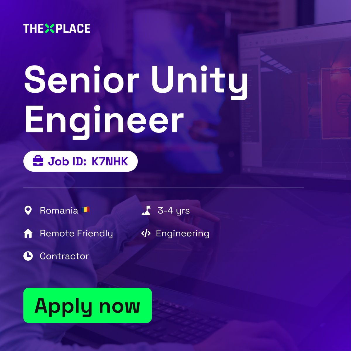 TheXPlace's tweet photo. 🔎 Hiring Unity Engineer🔎

👉🏼Performing code reviews
👉🏼Creating technical solutions for game dev
👉🏼Squashing bugs
👉🏼Sprint planning
👉🏼Exp in FPS!

Sign up to apply: https://t.co/tMukGEgU9Y
👀 Use Job Code: K7NHK
🏡 #Remote

#TheXPlace #VideoGameJobs #UnityEngineer #GameDeveloper https://t.co/UpGeHiL0hz
