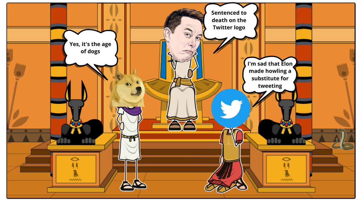 <a href="/elonmusk/">Elon Musk</a> I'm sad that Elon made howling a substitute for tweeting...😆😅
#ElonMusk #Twitter #BTC #DOGE #Crypto