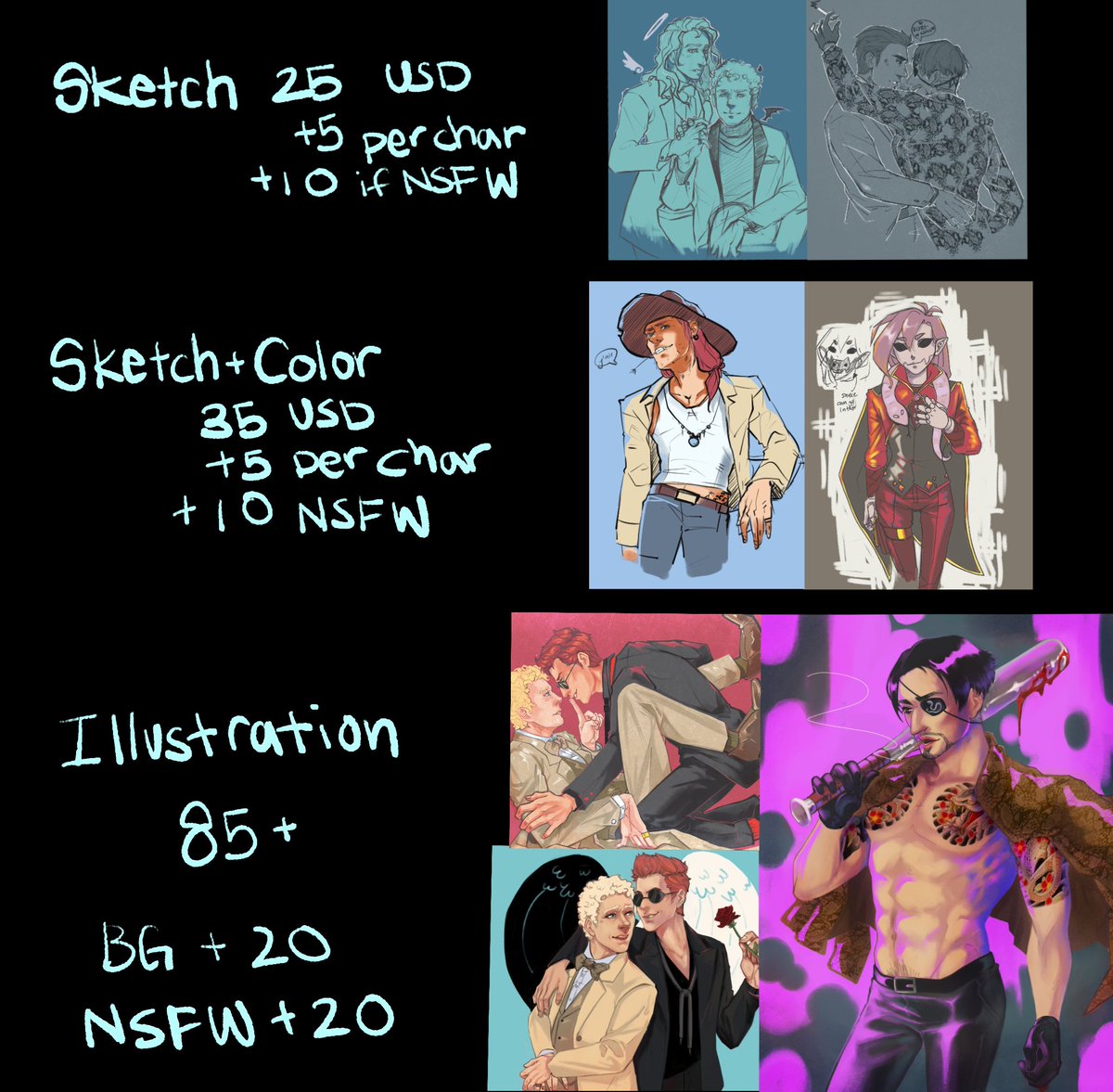 Alex-Commissions Open tweet media