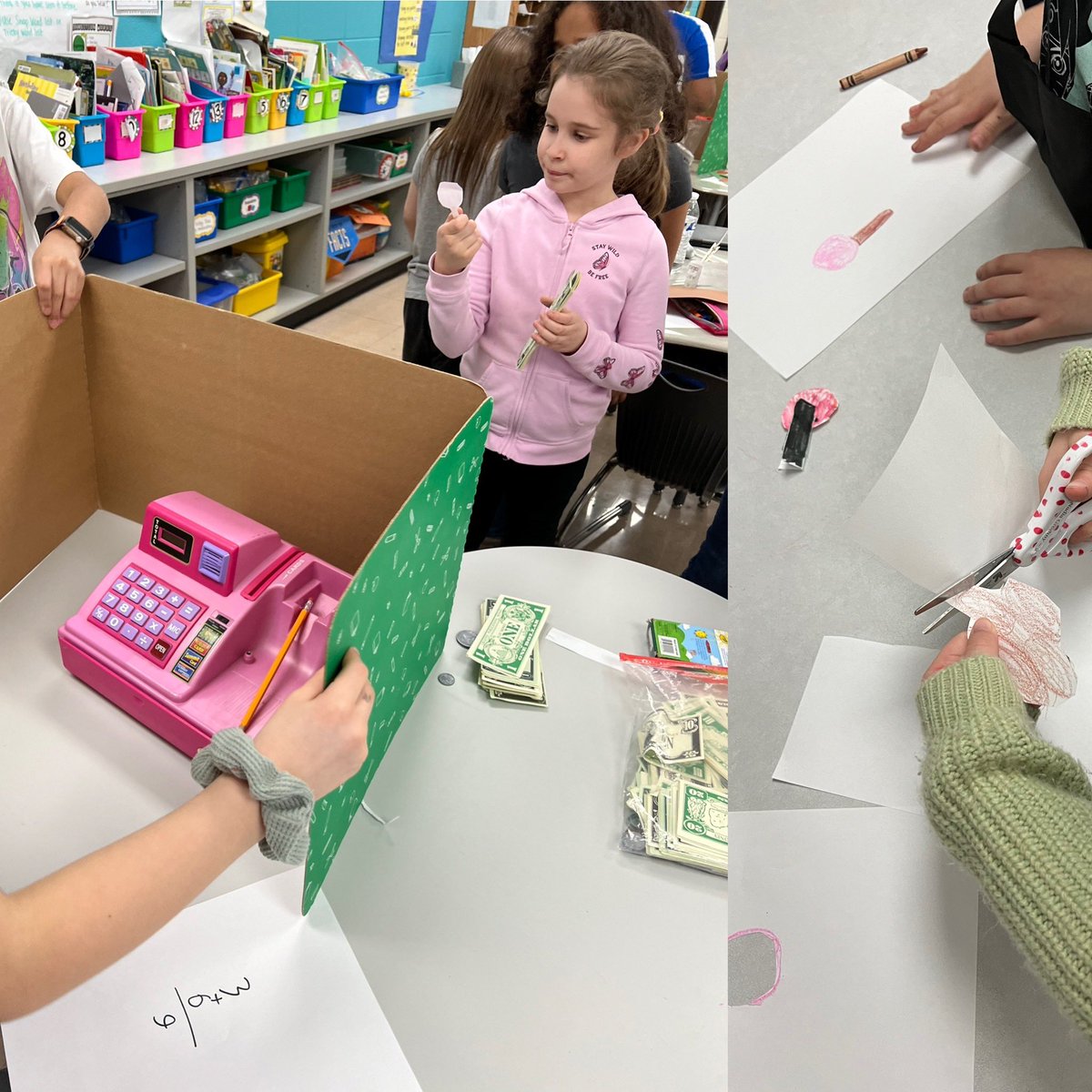MrsBraaschOB's tweet photo. Choice time launch for “Money Talks” units Project Approach #Starbucks #store #wdsd7 https://t.co/2DiADp6QdE