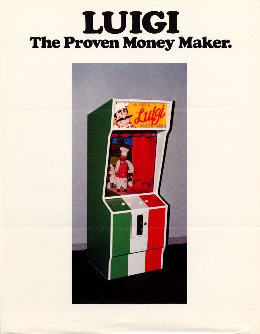 CoolBoxArt's tweet image. The Original Luigi Pizza Man / Arcade flyer / United Billiards / 1978