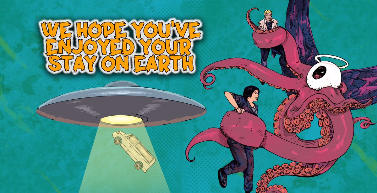 ImproBultrowicz's tweet photo. Hi! Less than 48 hours left to get a copy of my 36-page sci-fi #comicbook “We Hope You’ve Enjoyed Your Stay on Earth”!

Special offer for those who back the book TODAY: you’ll get a lil doodle and a fun note on the inside of your book 🤪. Link below! Please RT 🙏🏼 #indiecomics https://t.co/fnbMiR1UEF