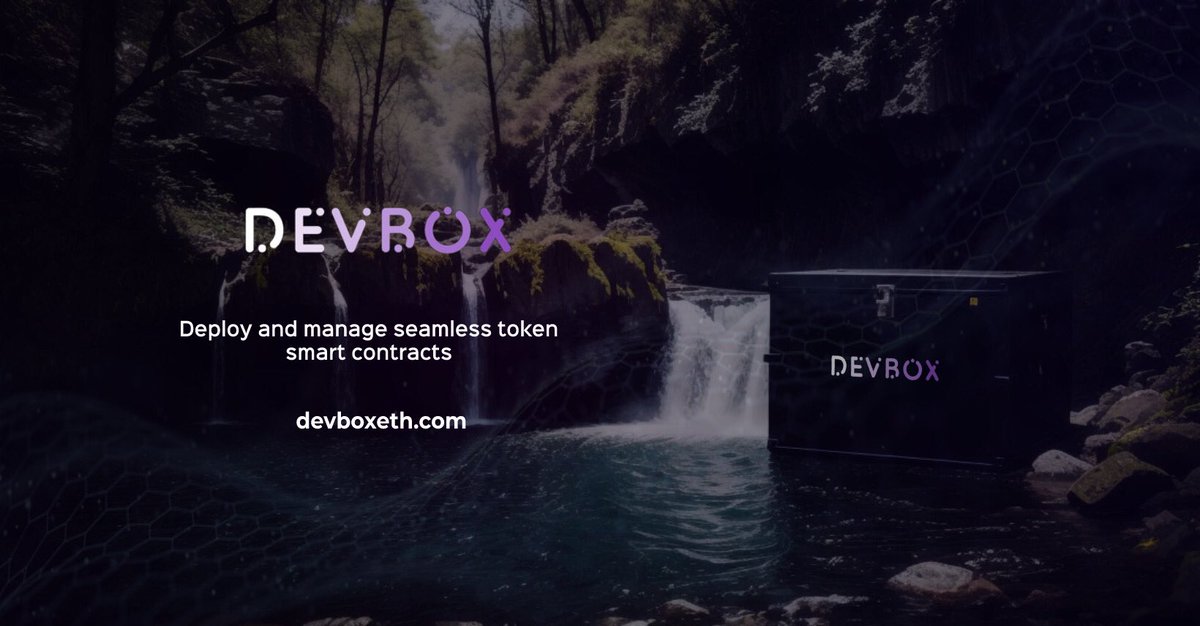 Discover $BOX on the #Ethereum network

DevBox is providing developers with powerful no code token development solutions. 🛠

devboxeth.com 🔗