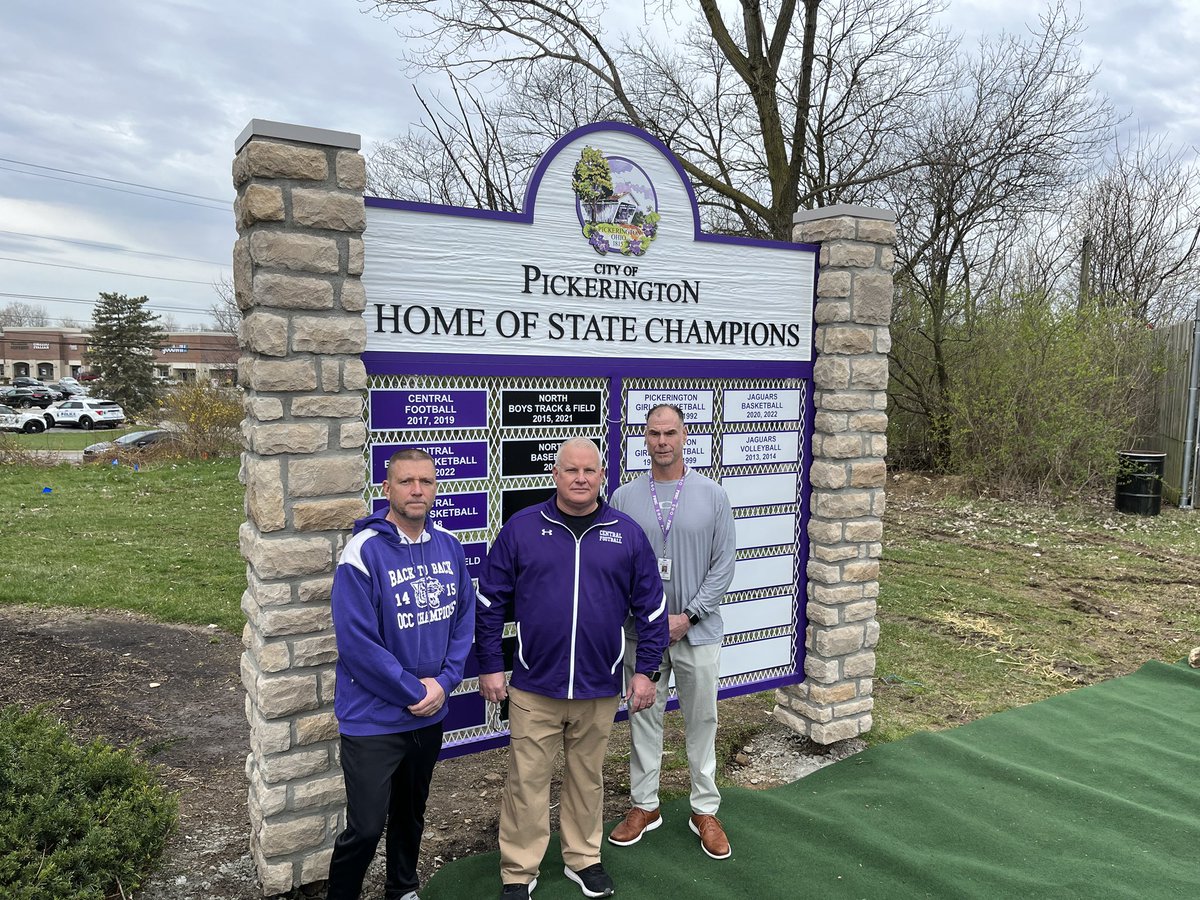 Welcome to Pickerington!! Aka ‘City of Champions!!’ Thank you Mayor Gray for leading the charge to recognize the hard work of so many players and coaches!!