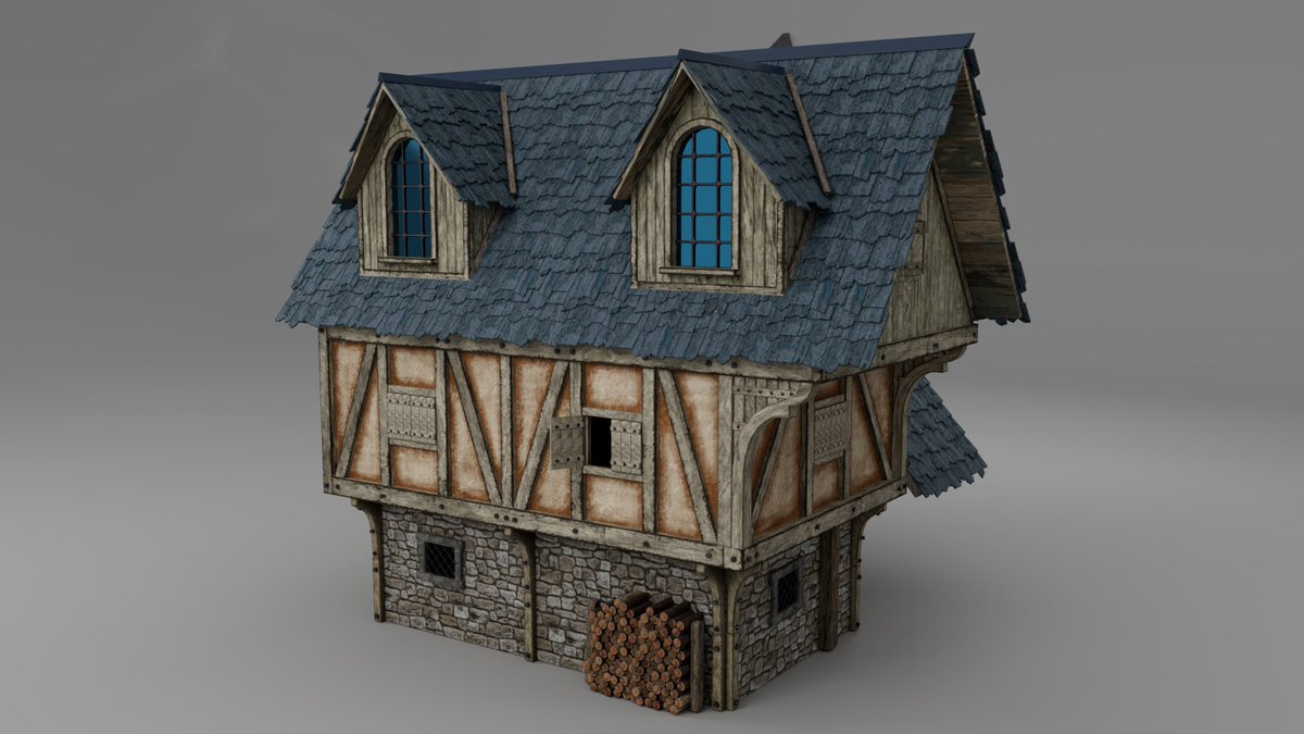 MattiBassett's tweet image. &quot;Little Cottage&quot; 
•
•
Haven&apos;t done a modeling project in a while, but I hope you like this one! More to come! 
•
•
(*concept artist unknown*) 
•
•
#art #modeling #lookdevelopment #3d #artist #3dmodeling #Maya #arnold #lighting #lookdevartist #cgi #vfx #film #rendering