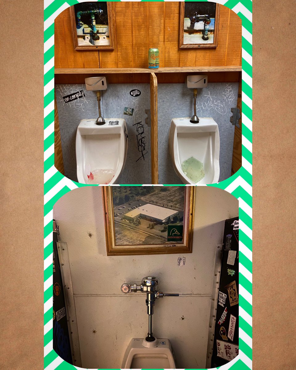 Hey urinal-lovers, which framed photos do you like to look at the most when you pee-pee at a South Austin venue: the detail shots of corroded plumbing fixtures at Sam’s Town Point or the vintage arial photography of random commercial buildings at Sagebrush?