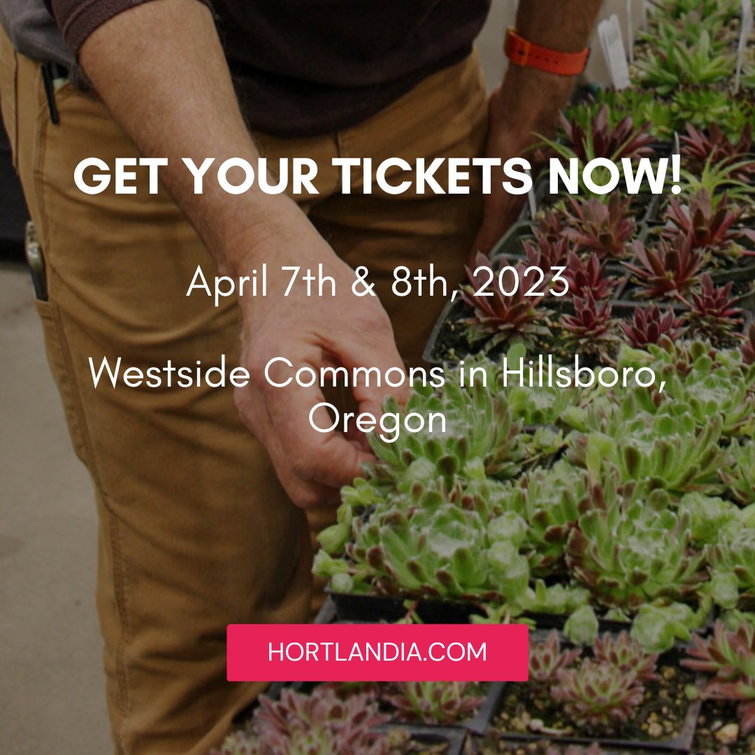 We can't wait to see you at Hortlandia this weekend! Come check out all that the best nurseries &amp; artists of the Northwest have to offer.

Advance ticket sales are only open for a couple more days, visit Hortlandia.com to get your tickets for the event