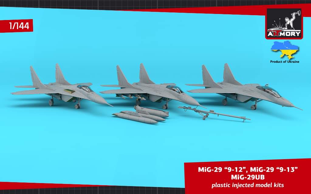 メーカー応援】 ウクライナの #ARMORY から新製品の情報！1/144でMiG