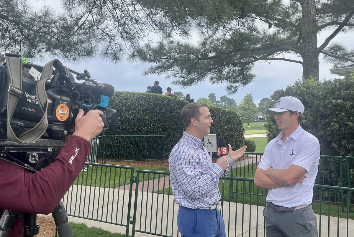 VandyMGolf's tweet photo. Thanks to @SteveLayman and @bmckeegan for making the trip down to Augusta. 🫡 

#AnchorDown | #TheMasters https://t.co/WLd96C2LU9