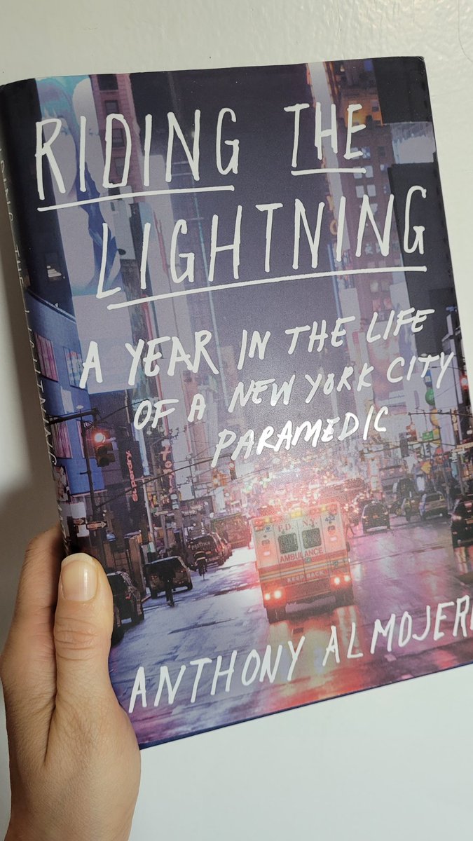 ellen_adair's tweet photo. I just finished this book by @anthonyalmojera, and I absolutely loved it. It was gripping, moving, and very educational, leaving me with an impression of how underappreciated EMTs and paramedics are, both in terms of their pay, and recognition at large. Strongly recommend! https://t.co/xhAtChx9KL