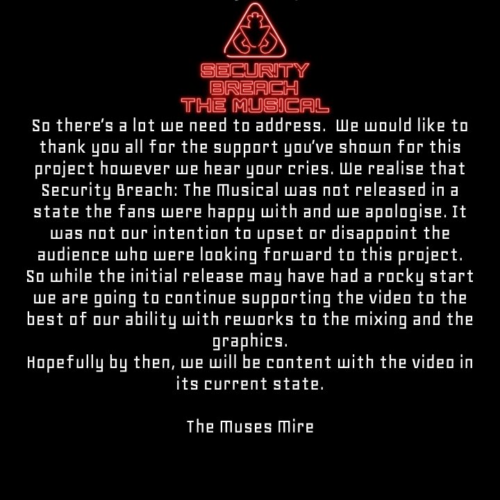 TheMusesMire's tweet photo. Regarding Security Breach: the Musical https://t.co/MSkY7Zbt3H