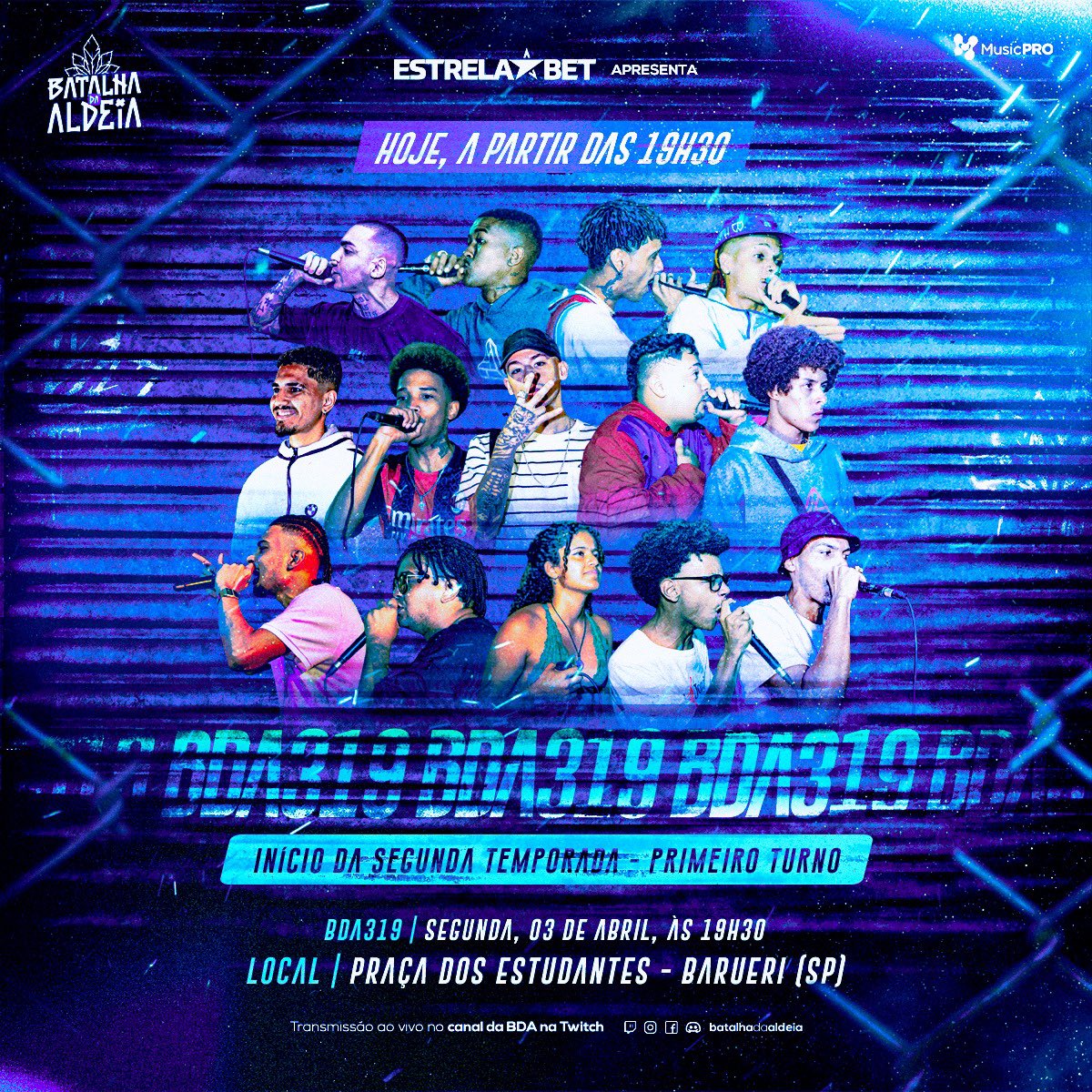 batalhadaldeia's tweet photo. HOJE É DIA DE FAZER HISTÓRIA!🔥

Hoje começa a segunda temporada, e primeira das 6 batalhas do primeiro turno! Os MCs vão rimar com 100% de dedicação! Tem tudo pra pegar fogo!

Contamos com vocês pra trazer a melhor vibe possível!

#batalhadaaldeia #bda319 #batalhaderima https://t.co/lZoUVZBEMk