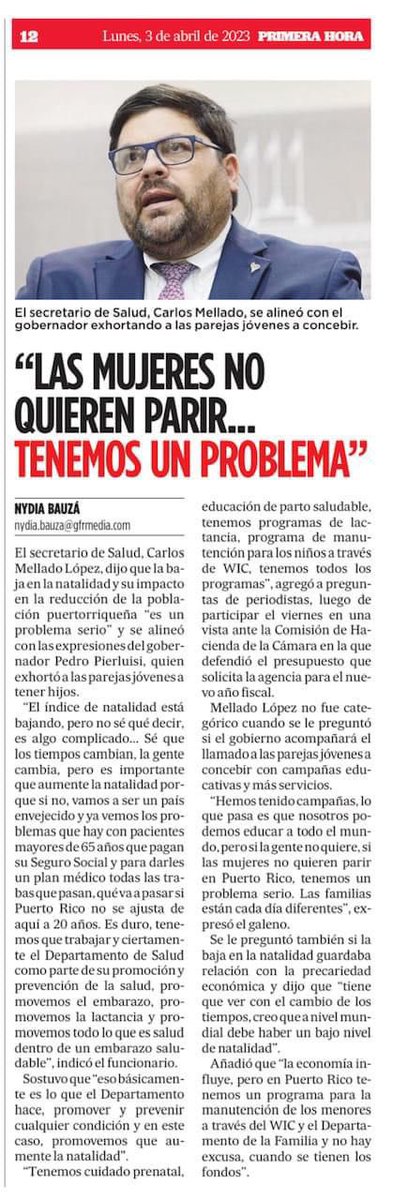 ¿El problema es que las mujeres no quieren parir? No. El problema es que no hay las condiciones económicas ni sociales para traer hijes al mundo. Quién quiere parir  sin acceso a educación ni salud de calidad, donde no hay derechos laborales ni buenas oportunidades de empleo.