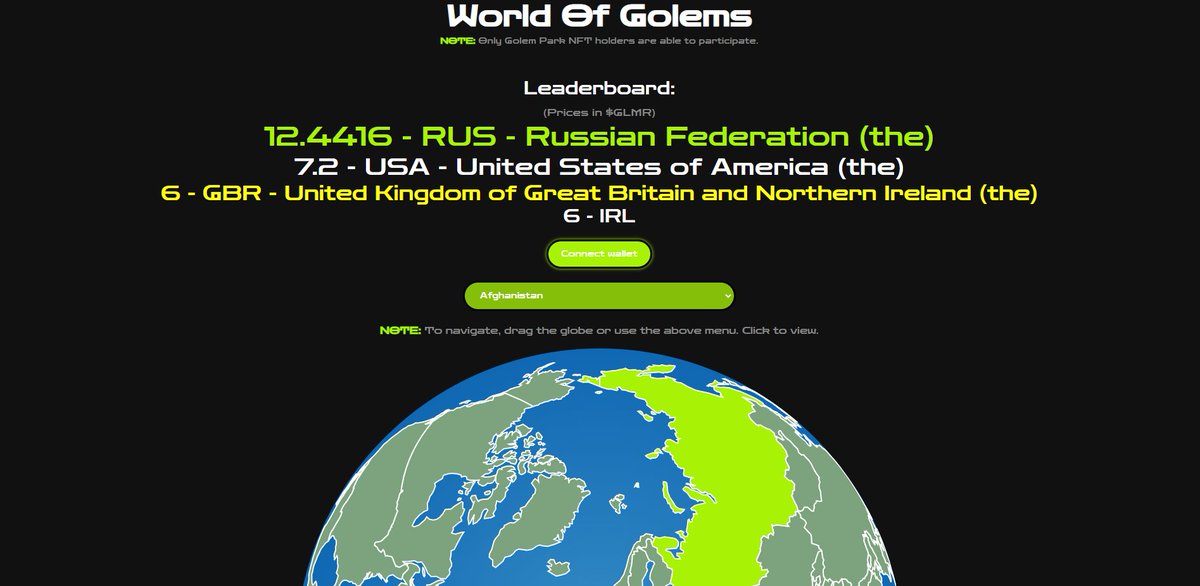 🚨Important news for World of Golems players🚨

 The round winnings have been announced👇
1st place- 30 GLMR 
2nd place- 20 GLMR 
3rd place- 15 GLMR 
4th place- 10 GLMR  

Keep an eye on your positions, as the round can end at any moment❗️

wog.golempark.com
