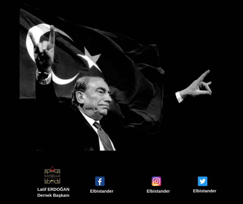 Elbistander's tweet photo. Milliyetçi Hareket Partisi Kurucu Genel Başkanı, ömrünü inançlarına adamış dava insanı Başbuğ #AlparslanTürkeş'i, vefatının 26. yılında rahmet, saygı ve duâ ile anıyoruz. Ruhu şâd olsun. 🇹🇷
#4Nisan1997
#AlparslanTuerkes 
#basbuğalparslantuerkes 
#elbistan 
@MHP_Bilgi https://t.co/QiMpYuqY0z