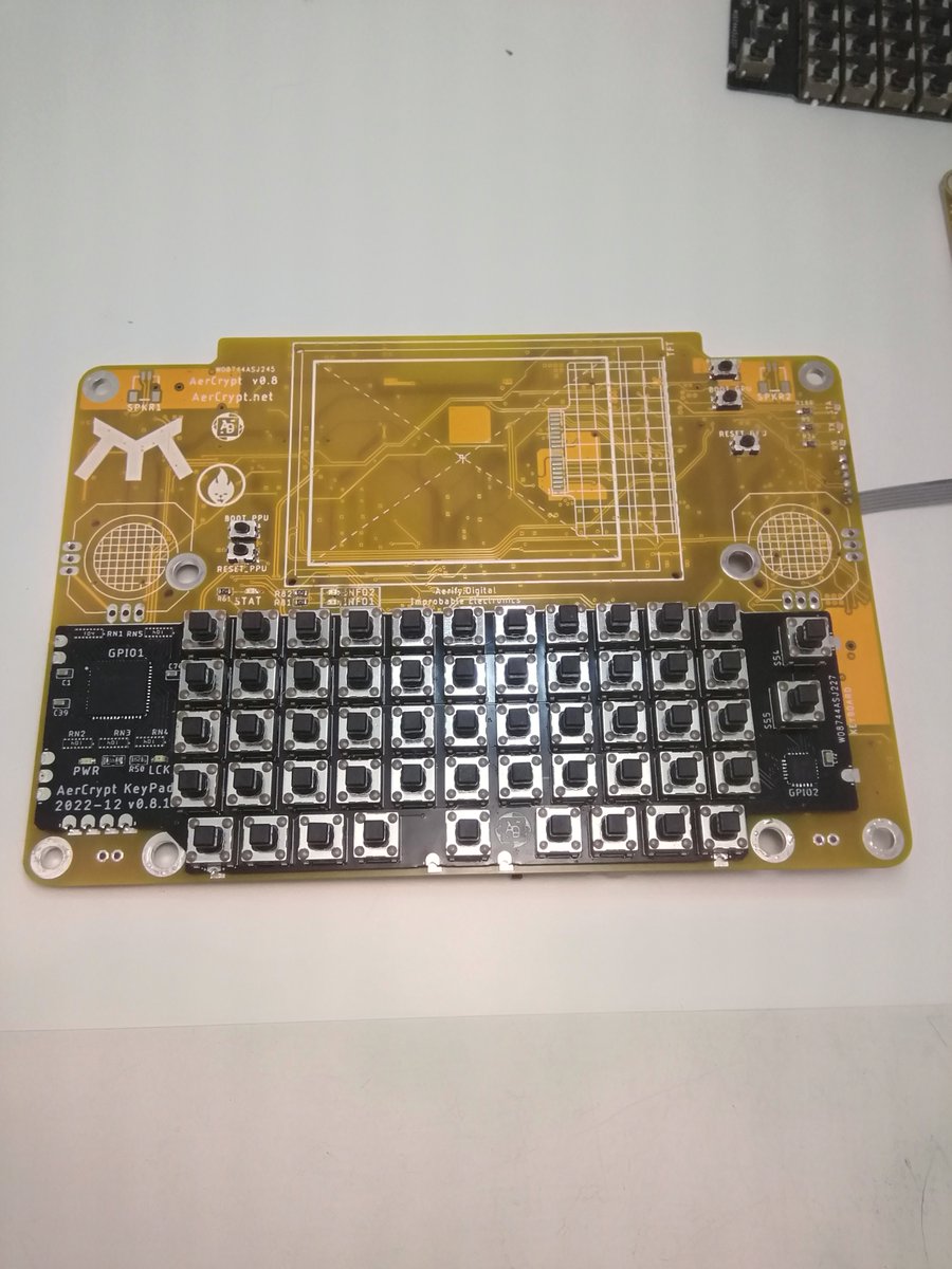 AerCrypt's tweet photo. Look at these sweet new pictures of the updated boards we are working on! Unlock endless possibilities with AerCrypt's modifiability! Create and experiment with new use cases beyond just a crypto wallet. The possibilities are truly limitless.
#AerCrypt #Modifiable #CryptoWallet https://t.co/5xOSrkUaWr