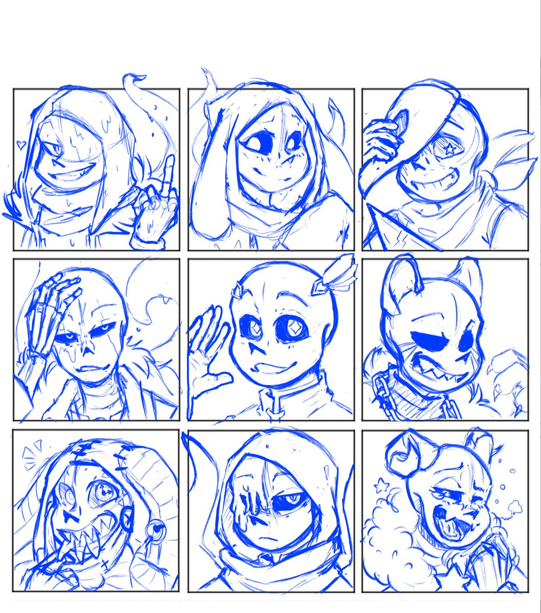 NeverSans's tweet photo. update for the last  who entered with their characters! finnished drawings coming soon, but for now here some sketch update for:
@fun_bai @Wolfs_Den22  @HuskiesCanFly  @SmolPinkBoy @nanazfruit395 
@ChibiGeekie https://t.co/lZH6ZXTD5C