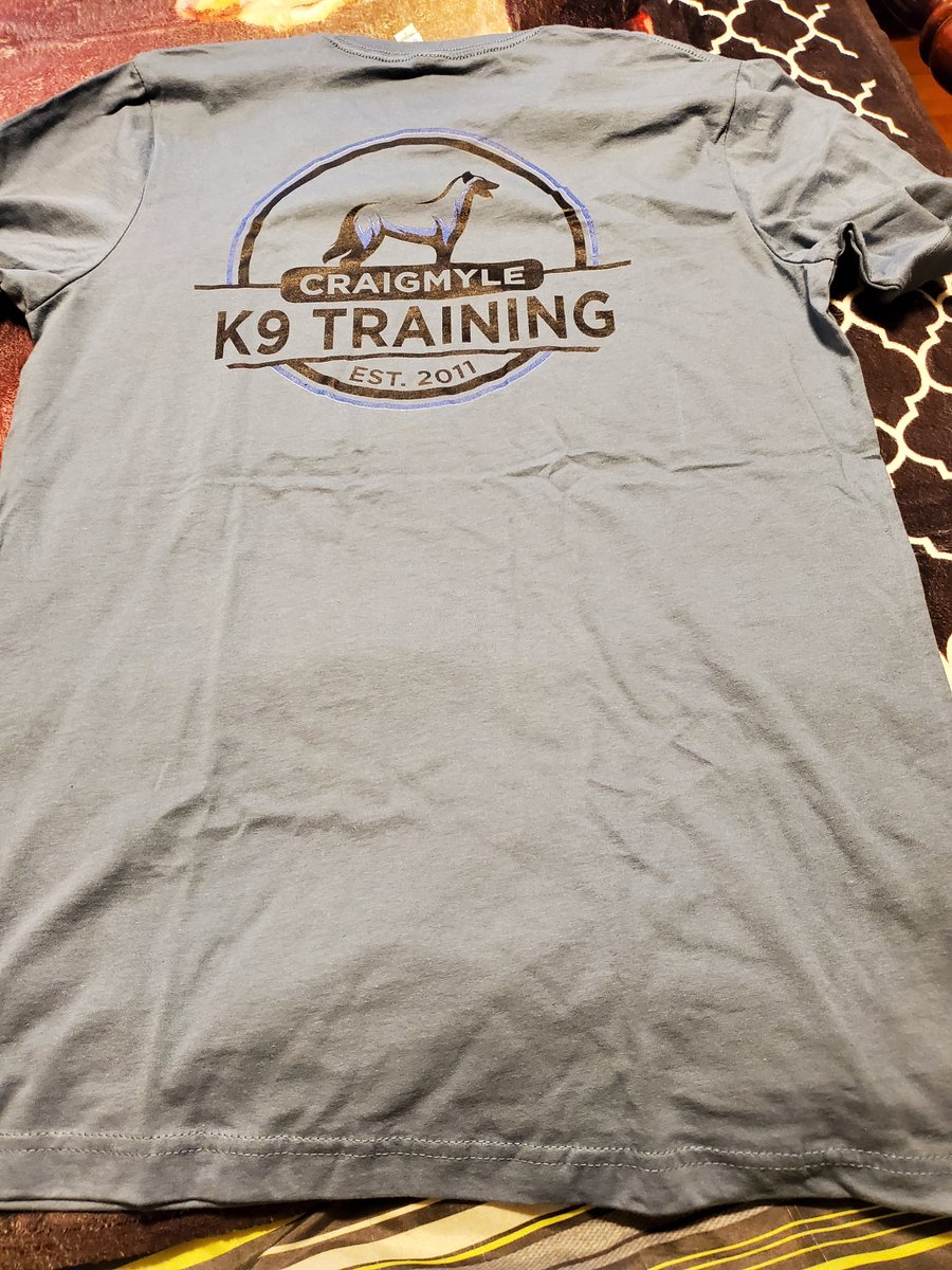 JLutterbie's tweet image. Received my @JamesCraigmyle #CraigmyleK9Training #MyPack shirt today!! Can't wait to wear it!!!