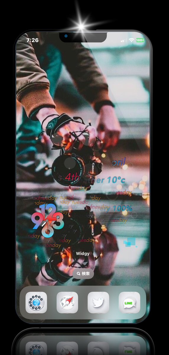 TakumiWidgy's tweet photo. Newウィジェット
nojailbreak 
#nojailbreak 
#ウィジェット
#Widgy 
#iOS1631
#wallpaper
#TAKUMI_Widgy
#ios16homescreen 
#iphone12pro
#iPhoneXS
#Takumi_myTheme
#DAI211564
#Takumiウィジェット制作 https://t.co/geZo5MA2td