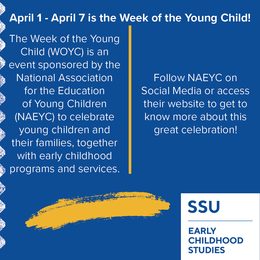 ssu_ecs's tweet photo. #weekoftheyoungchild #earlychildhoodeducation https://t.co/90MYE63zI3