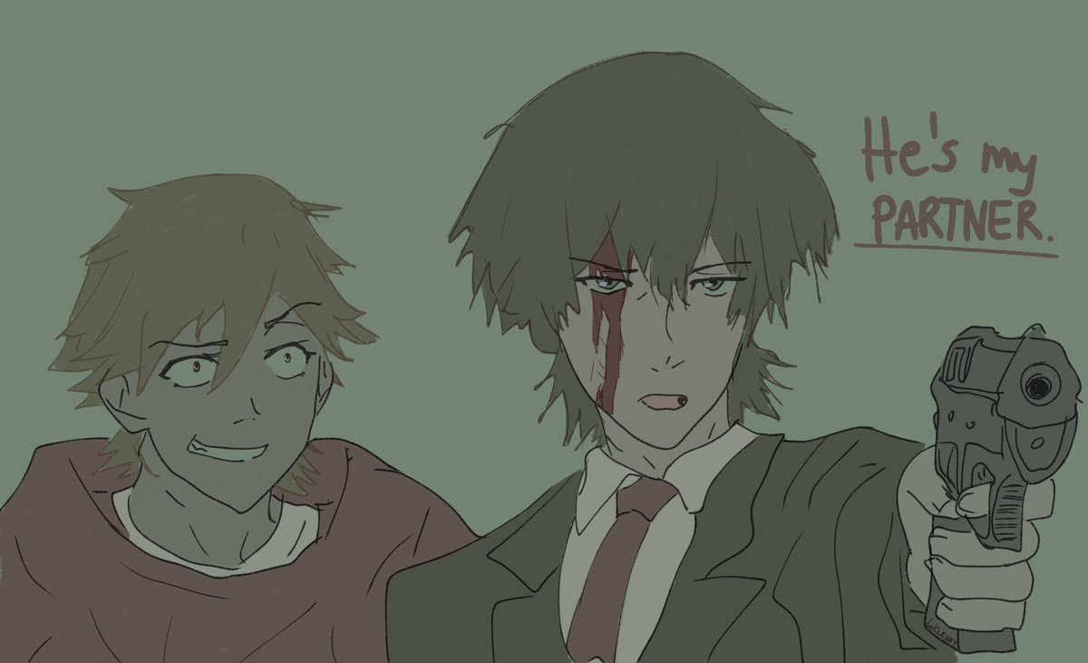lokvsennv's tweet photo. the skrunkly and his hot bleeding boyfriend

#buddydaddies #kazurei #reisuwa #kazukikurusu https://t.co/2rC0elFSm7