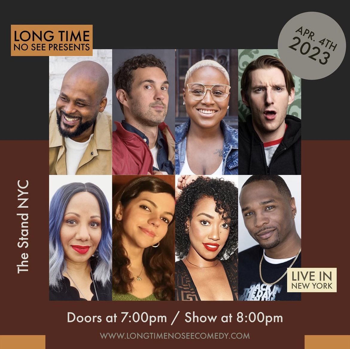 Join us tomorrow night April 4th <a href="/TheStandNYC/">The Stand NYC</a> for an epic night! <a href="/marknorm/">mark normand</a> <a href="/jeremiahstandup/">Jeremiah Watkins</a> <a href="/sydneyisfunny/">SYDNEY CASTILLO</a> @HollieHarper5 <a href="/evaevanscomedy/">evaevanscomedy 🇯🇲</a> <a href="/denidenitaytay/">Denise</a> <a href="/ParisSashay/">ParisSashay</a> and Charles Greeves! Tix here: wl.seetickets.us/event/IAM-LTNS…