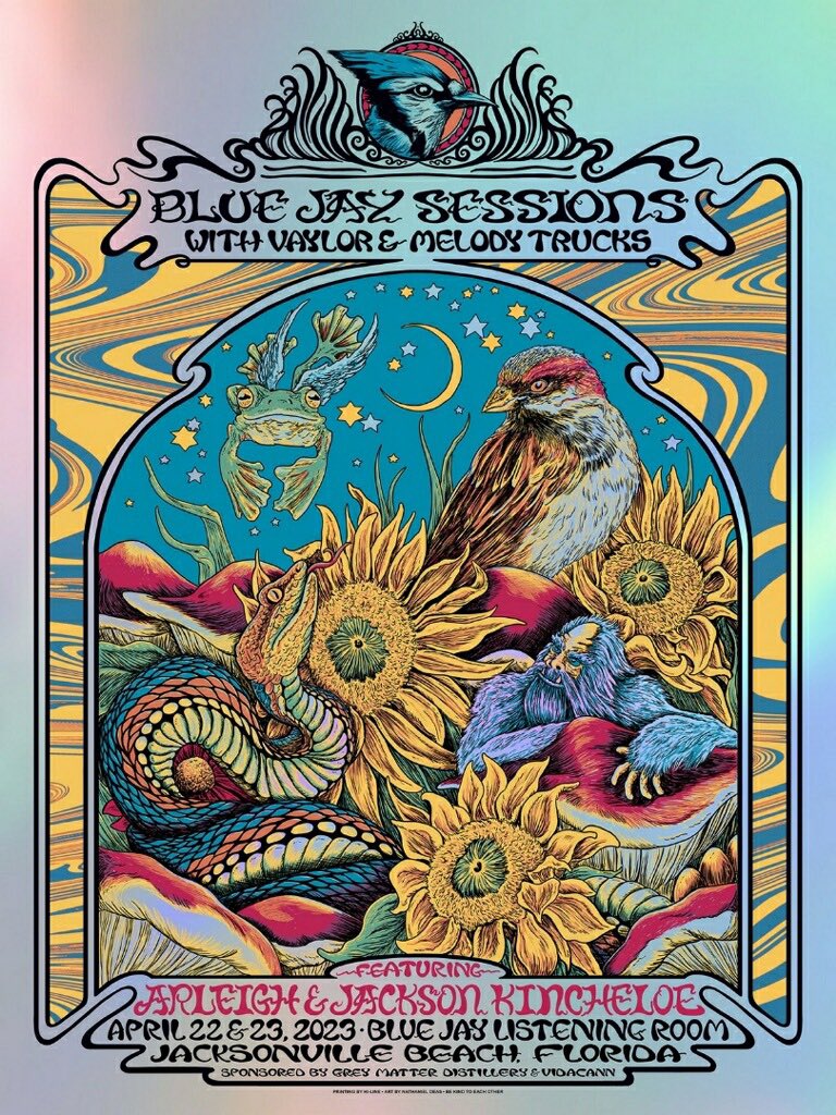 SisterSparrowDB's tweet image. Arleigh &amp;amp; Jackson will be Flying South 4/22-23 to play @bluejayjax for the Blue Jay Sessions with @vaylor &amp;amp; Melody Trucks 🤩 tickets 👉 904tix.com/events/blue-ja…