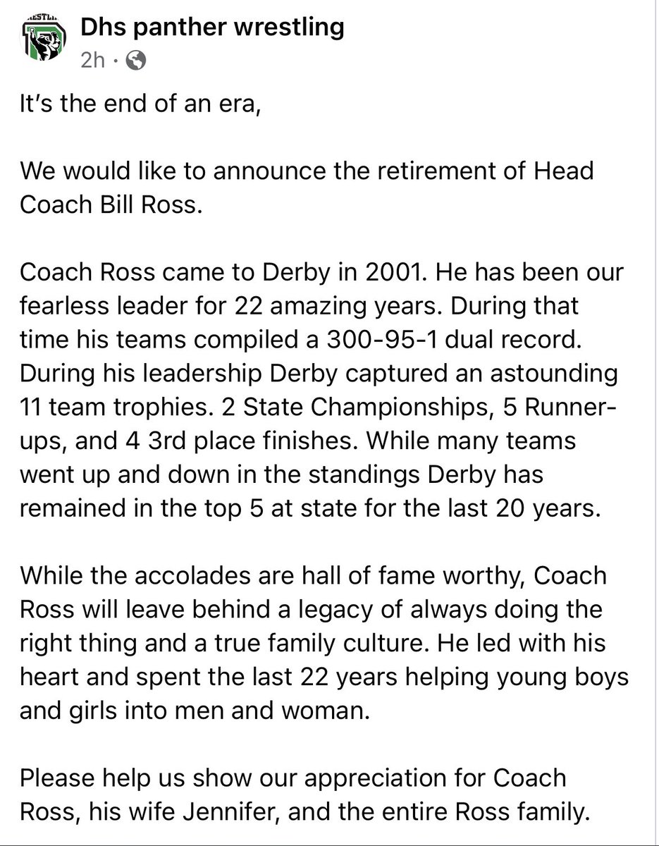 Dhs_Wrestling_7's tweet photo. One of one human. Truly no one else like him. If you know you know. Don’t have the words yet to articulate the impact Coach has had on my life. https://t.co/gpznUBhOdR