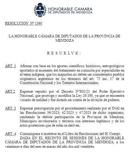 originariosAR's tweet photo. Racismo institucional en Mendoza

https://t.co/yt5WQWZRfC 

#antimapuches #mendoza #gobernadorrodolfosuárez #macrismo #radicales #diputadosmendoza #estigmatizacion #negacionismo #pueblomapuche #somosoriginariosAR #comunicacionconidentidad #originariosAR https://t.co/HTfqSsKNOm