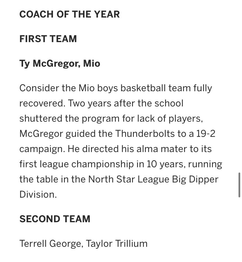 This kid puts in the work and finally is receiving the recognition he deserves! 👏 #playeroftheyear 

And none of this would be possible without our entire coaching staff’s dedication. Congrats Coach Terrell on earning 2nd team recognition! 💪 #coachoftheyear