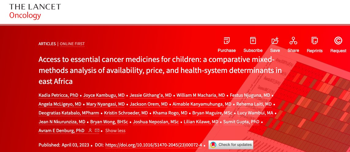 SickKids Global Child Health (@sickkidsglobal) on Twitter photo <a href="/WHO/">World Health Organization (WHO)</a> projects ~50% of global #childhoodcancer cases will be in Africa by 2050. NEW research by <a href="/SickKidsGlobal/">SickKids Global Child Health</a>’s Dr. Denburg & colleagues analyzes access to essential childhood cancer medicines (CCMs), a key factor in survival, in 4 East African countries: bit.ly/3zr1HxA <a href="/WHO/">World Health Organization (WHO)</a> projects ~50% of global #childhoodcancer cases will be in Africa by 2050. NEW research by <a href="/SickKidsGlobal/">SickKids Global Child Health</a>’s Dr. Denburg & colleagues analyzes access to essential childhood cancer medicines (CCMs), a key factor in survival, in 4 East African countries: bit.ly/3zr1HxA