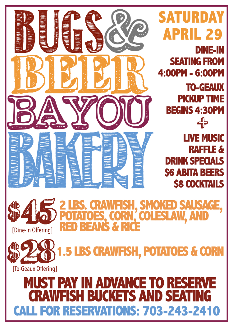 BayouBakery's tweet photo. Transporting the juiciest '#mudbugs' from #Louisiana to the #DMV, #NOLANative @ChefDavidGuas is boiling up #Crawfish N’awlins style, w/ in person festivities & Boils in a Bucket To-Geaux on Sat, April 29. W/ the pre-purchased order of Crawfish, a table is secured btwn 4PM-6PM https://t.co/CcFSa15pqF