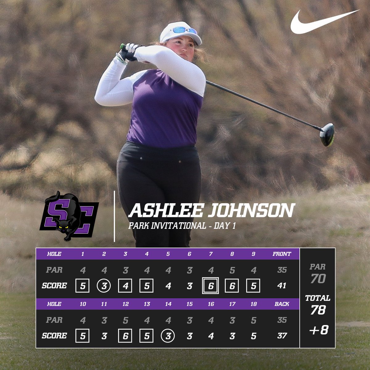 buildersports's tweet photo. Park Invitational Highlights ⛳️

Ashlee Johnson and Jefferson Cook showed the best performances on Day 1 at the Park Invitational at the Deuce at the National in Kansas City, Mo.

#builders #thejinxison https://t.co/L1hEm0GtS4