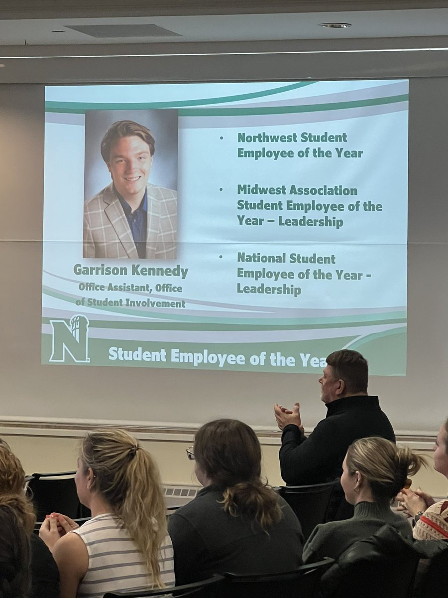 Congratulations <a href="/Williams__A1/">Anthony Williams</a> for hosting the annual Northwest Awards and Recognition Ceremony. A special big time congrats to our first ever National Student Employee of the Year: Garrison Kennedy!!!