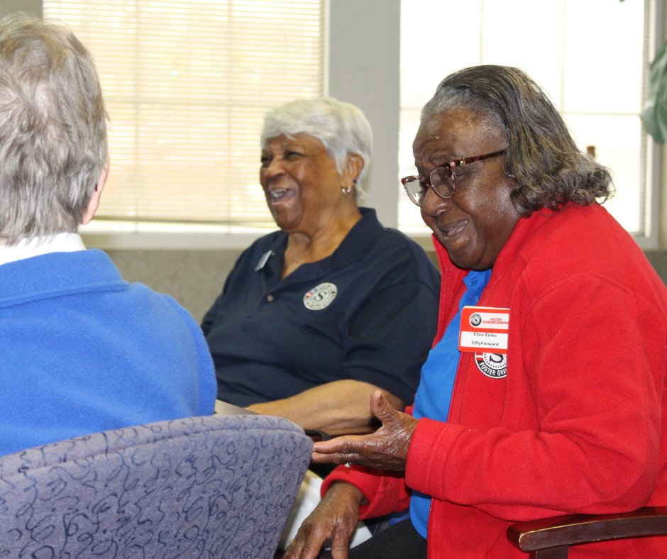 FiftyForward's tweet photo. @FiftyForward kicked off National Volunteer Month with @AmeriCorps Michael Smith. A highlight was a roundtable discussion with @AmeriCorpsSr volunteers serving as Foster Grandparents. The program recruits volunteers for service in the 2023/24 school year https://t.co/S3UYd4rjgU https://t.co/enkORUNPXA