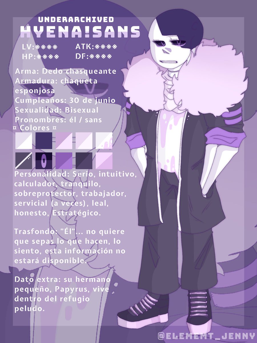 element_jennyy's tweet photo. #oc #undertaleAU #underarchived #Hyenasans #HyenPapyrus
♡♡♡ https://t.co/OHr1F03sAT