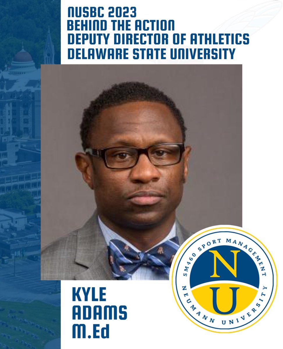 We are proud to announce Kyle Adams M.Ed. of Delaware State University Athletics will be part of the Behind the Action panel. You can listen to Kyle speak by registering in our bio.