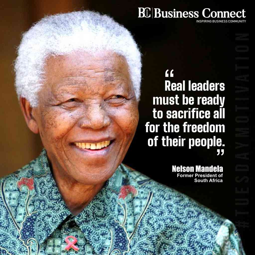 'Real leaders must be ready to sacrifice all for the freedom of their people.'- Nelson Mandela 

#NelsonMandela #nelsonmandelaquotes #nelsonmandelasquare #nelsonmandelamotivation #todaymotivation #motivationalquote #vibes #thoughtsoftheday #quoteoftheday #motivationalthoughts