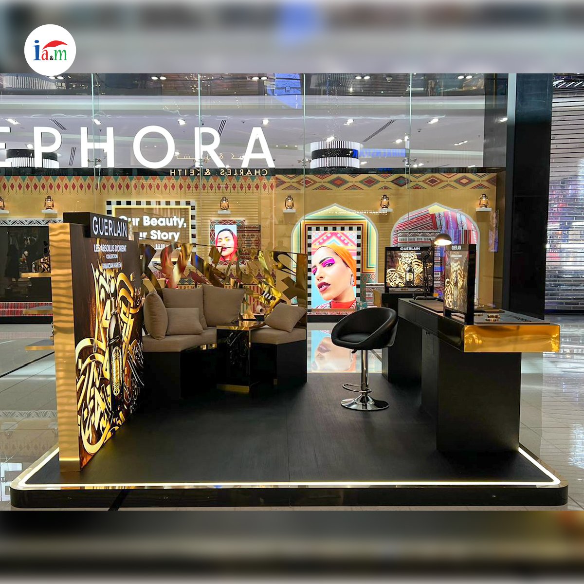 Check out our latest installation at Sephora Dubai Mall for Guerlain! We're proud to have installed this stunning 3x3 Mall Podium, showcasing Guerlain's luxurious beauty products. 😍🛍️ #Guerlain #SephoraDubaiMall #BeautyProducts #LuxuryBrands #RetailDisplays