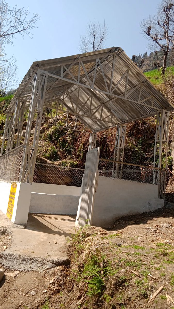block_rajgarh's tweet photo. SWM(solid waste management) unit/segregation shed at Pyt Draman Block Rajgarh under head SBM-G 
@dcramban 
@DIPRRambandic https://t.co/EXnf4p4sgu
