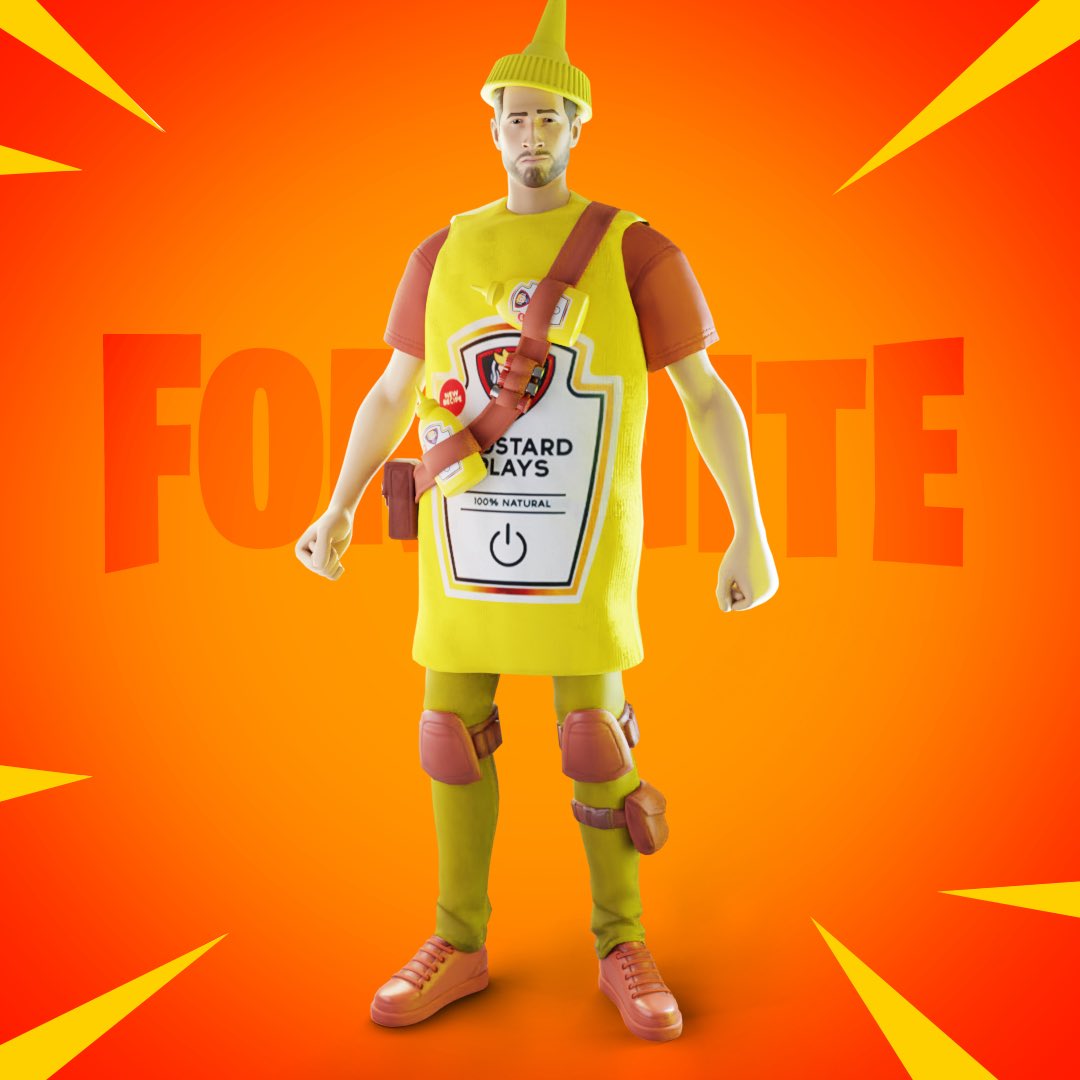 JoshMiner14's tweet photo. I created @MustardPlays a custom Fortnite icon skin https://t.co/usuGp5dCv1