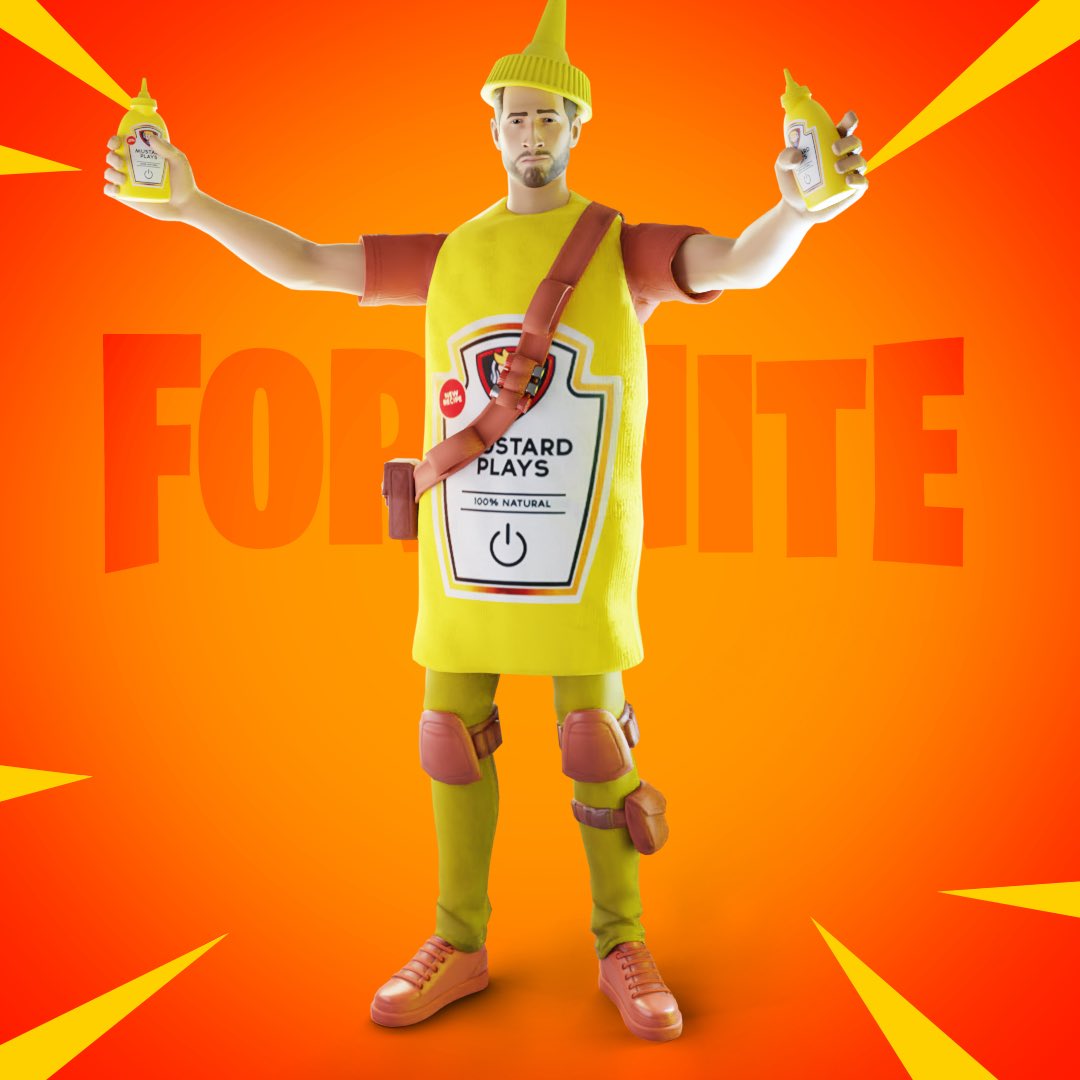 JoshMiner14's tweet photo. I created @MustardPlays a custom Fortnite icon skin https://t.co/usuGp5dCv1