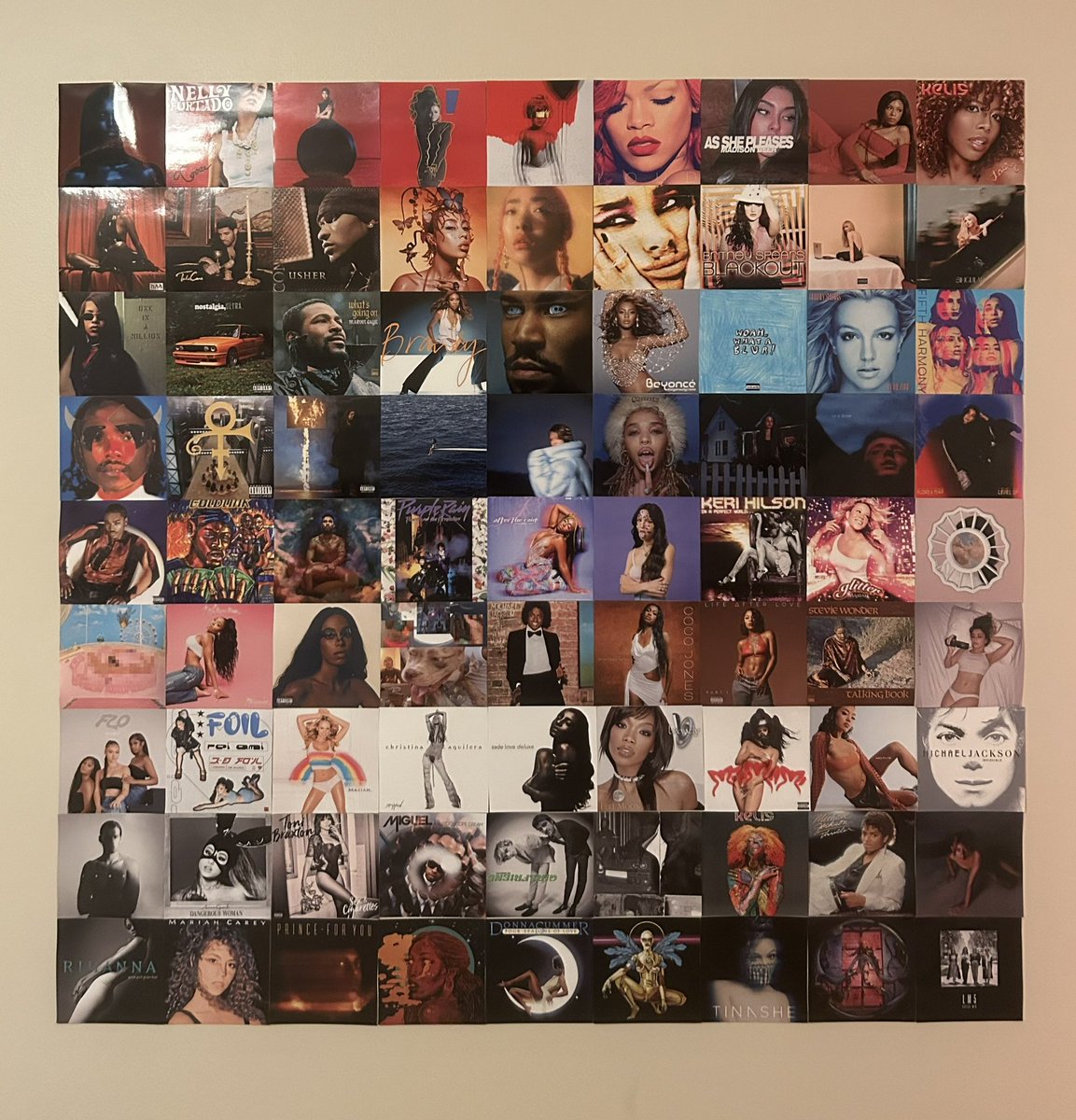 did a lil album collage in my room and it’s so cute to me 🤭